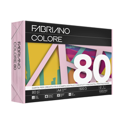 Carta Fabriano Colore A4 80GR 500FG COL.TENUE ROSA