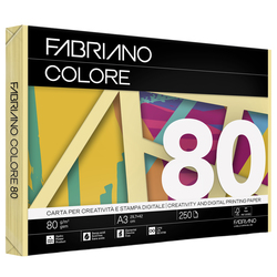 Carta Fabriano Colore A3 80GR 250FG COL.TENUE BANANA