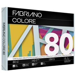 Carta Fabriano Colore A3 80GR 250FG COL.TENUE CELESTE CHIARO