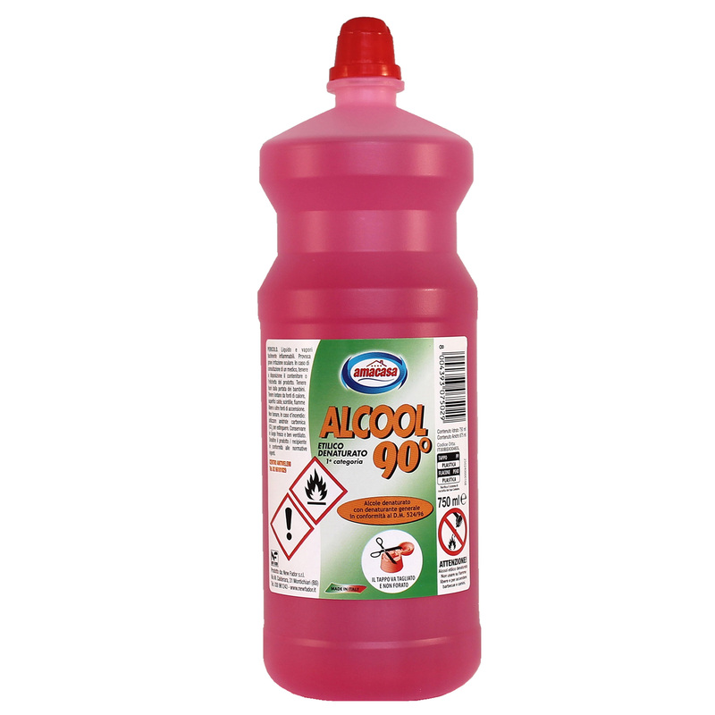 ALCOOL ETILICO 90  DENATURATO 750ml