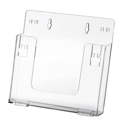 ESPOSITORE DA PARETE A 4 TASCHE A4 GRIGIO QUICK FIT SYSTEM