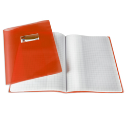 COPRIMAXI PPL LISCIO TRASPARENTE ROSSO C/ALETTE E PORTAETICHETTA SEI ROTA