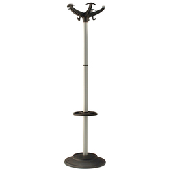 APPENDIABITI 168CM A 5 POSTI C/PORTAOMBRELLI NERO/GRIGIO