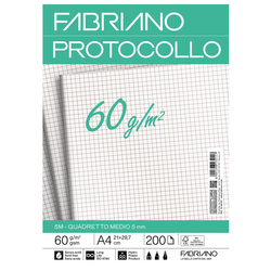 Protocollo 5mm 200fg 60gr f.to A3 chiuso (21x29,7cm) Fabriano