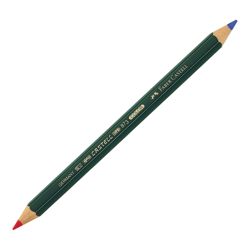 MATITA BICOLORE GROSSA ROSSO-BLU 873 FABER CASTELL