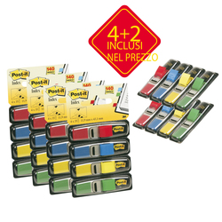 SEGNAPAGINA Post-itR PACK 4+2 BLISTER 140 INDEX MINI IN 4 COLORI CLASSICI