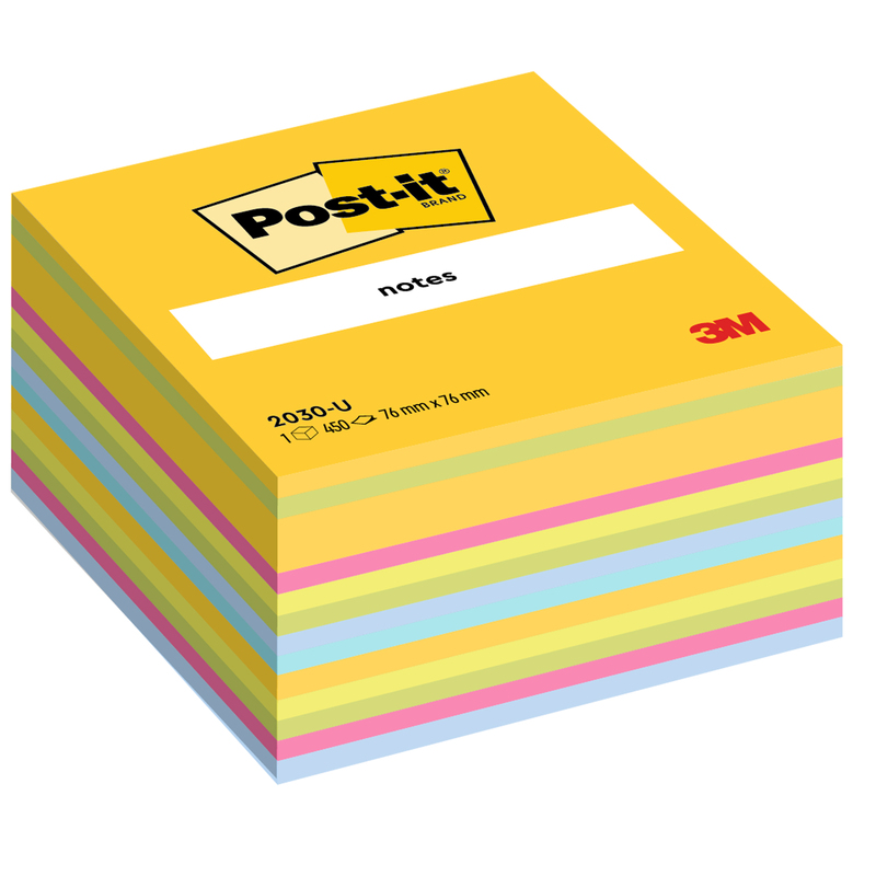 BLOCCO CUBO 450foglietti Post-itR 76x76mm 2030-U ULTRACOLOR