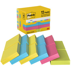 BLOCCO 100foglietti Post-itR 38x51mm 653-TFEN ENERGY 72GR ASSORTITO
