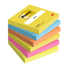 BLOCCO 100foglietti Post-itR 76x76mm 654-TFEN ENERGY 72GR ASSORTITO