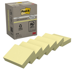 BLOCCO 100foglietti Post-itR Notes Green 38x51mm 653-1B GIALLO