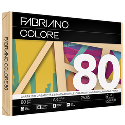 Carta Fabriano Colore A3 80GR 250FG COL.TENUE ALBICOCCA