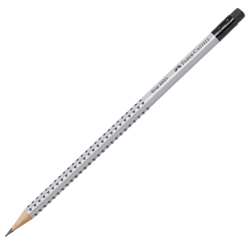 MATITA GRAFITE GRIP 2001 HB TRIANGOLARE C/GOMMINO FABER CASTELL