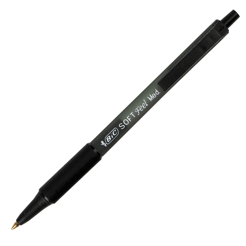SCATOLA 12 PENNE SFERA SCATTO SOFTFEEL CLIC 1.0mm NERO
