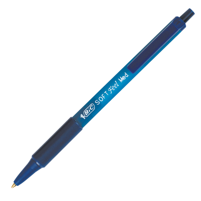 SCATOLA 12 PENNE SFERA SCATTO SOFTFEEL CLIC 1.0mm BLU