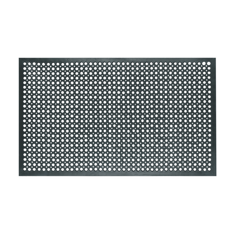 ZERBINO IN GOMMA ENTRANCE NERO 91X153CM VELCOC