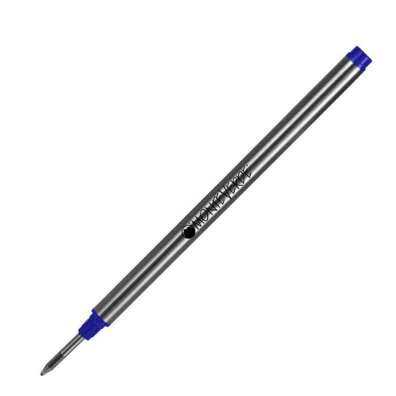 Blister 2 refill in metallo per ROLLER Montblanc R BLU PUNTA FINE