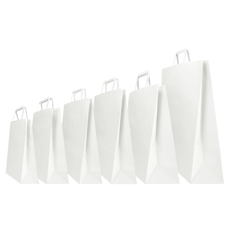 SCATOLA 350 SHOPPERS 22X10X29CM BIANCO NEUTRO PIATTINA
