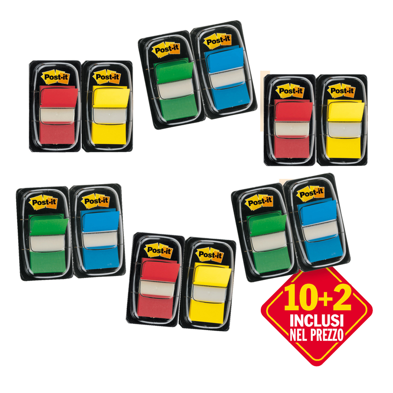 PROMO PACK 10+2 Post-itR INDEX 680 COLORI ASS.