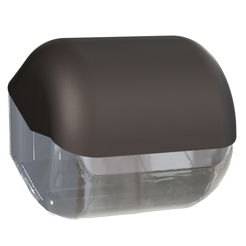 Dispenser carta igienica rt/interfogliata vesuvian black Ecolored