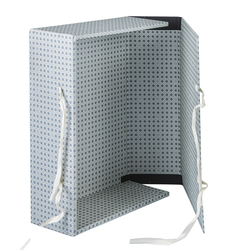 SCATOLA ARCHIVIO IN LEGNO "UNIVERSALE" C/FETTUCCIA 38X27CM DORSO 12