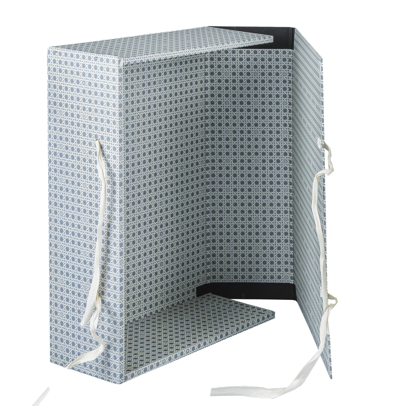 SCATOLA ARCHIVIO IN LEGNO "UNIVERSALE" C/FETTUCCIA 38X27CM DORSO 12