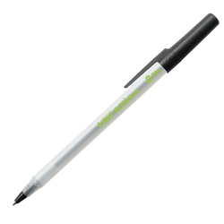 SCATOLA 60 PENNE A SFERA BICR ECOlutions Round Stic NERO 1.0MM