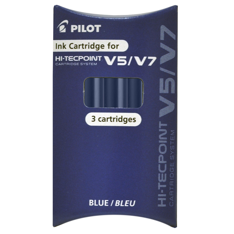 SET 3 REFILL ROLLER HI-TECPOINT V5-V7 RICARICABILE BLU PILOT