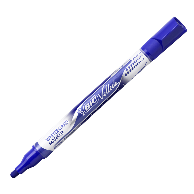 MARCATORI P.TONDA Whiteboard VELLEDAR Liquid Ink Pocket BICR BLU