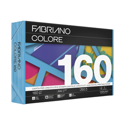 Carta Fabriano Colore A4 160gr 250fg col.forti azzurro