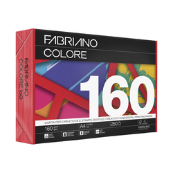 Carta Fabriano Colore A4 160gr 250fg col.forti rosso