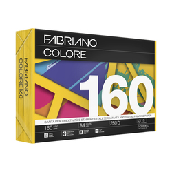 Carta Fabriano Colore A4 160gr 250fg col.forti giallo