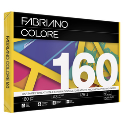 Carta Fabriano Colore A3 160gr 125fg col.forti giallo