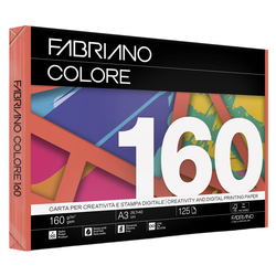 Carta Fabriano Colore A3 160gr 125fg col.forti arancio