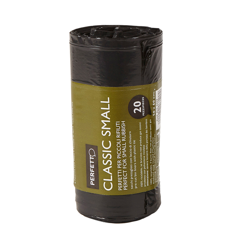 20 SACCHI RIFIUTI 50X60CM-30Lt 10mic NERO Classic