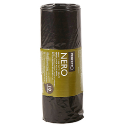10 SACCHI RIFIUTI 70X110CM-116Lt 20mic NERO Classic