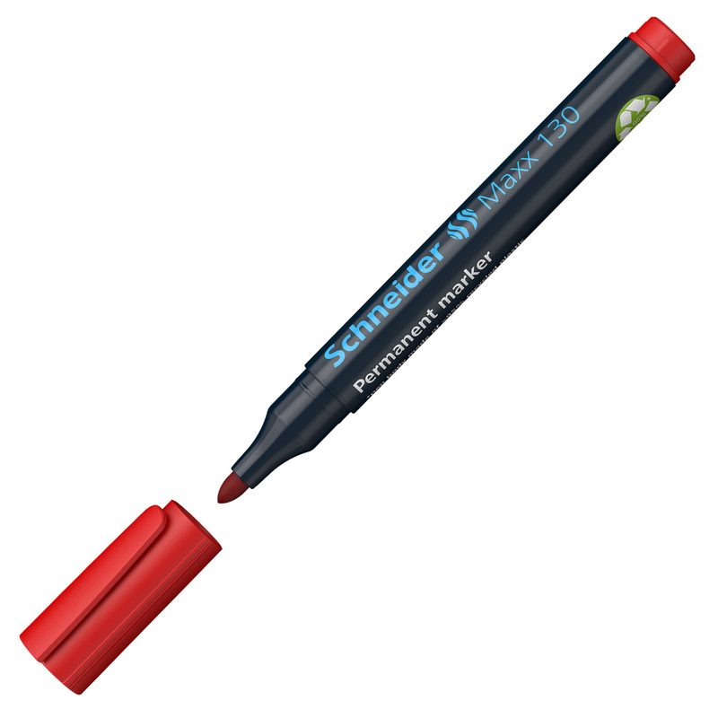 Marcatore MAXX 130 permanente punta conica rosso SCHNEIDER